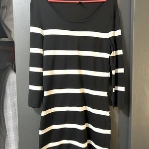 mango black and white dress bandage material